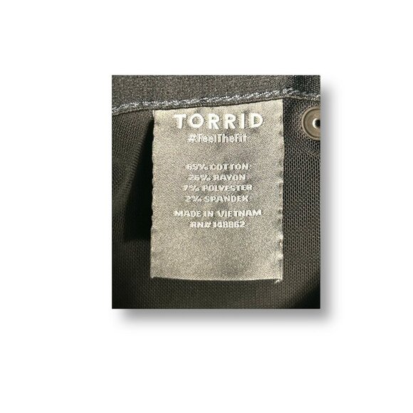 Torrid 10R Blue Bombshell Premium Stretch Skinny Jeans Mid Rise Denim Dark Wash - Picture 8 of 12